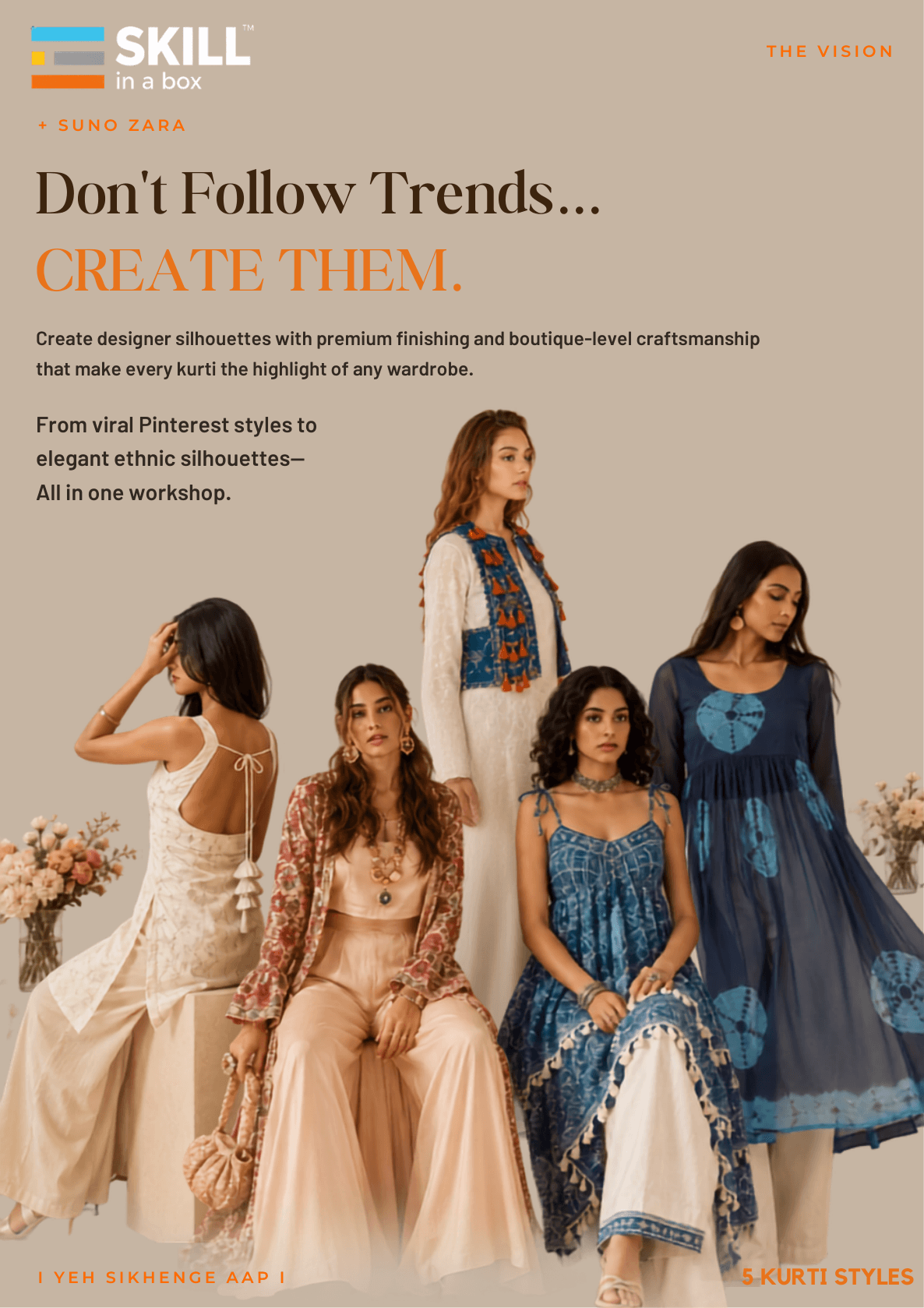 5 Days Advance Kurti Mastry Program brochure page 1