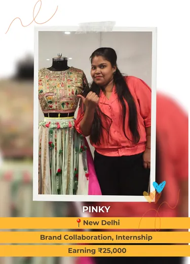 Pinky, New Delhi — Brand Collaboration, Internship, ₹25,000 a month