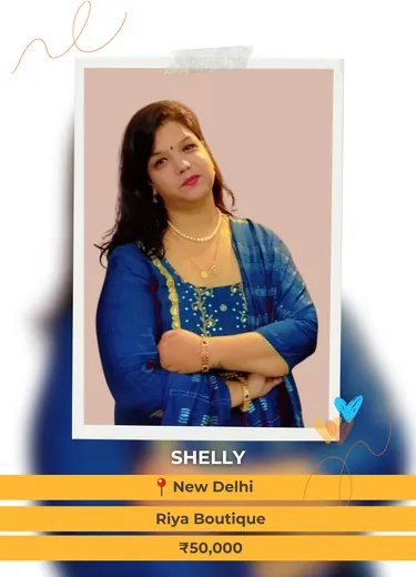 Shelly, New Delhi — Riya Boutique, ₹50,000 a month